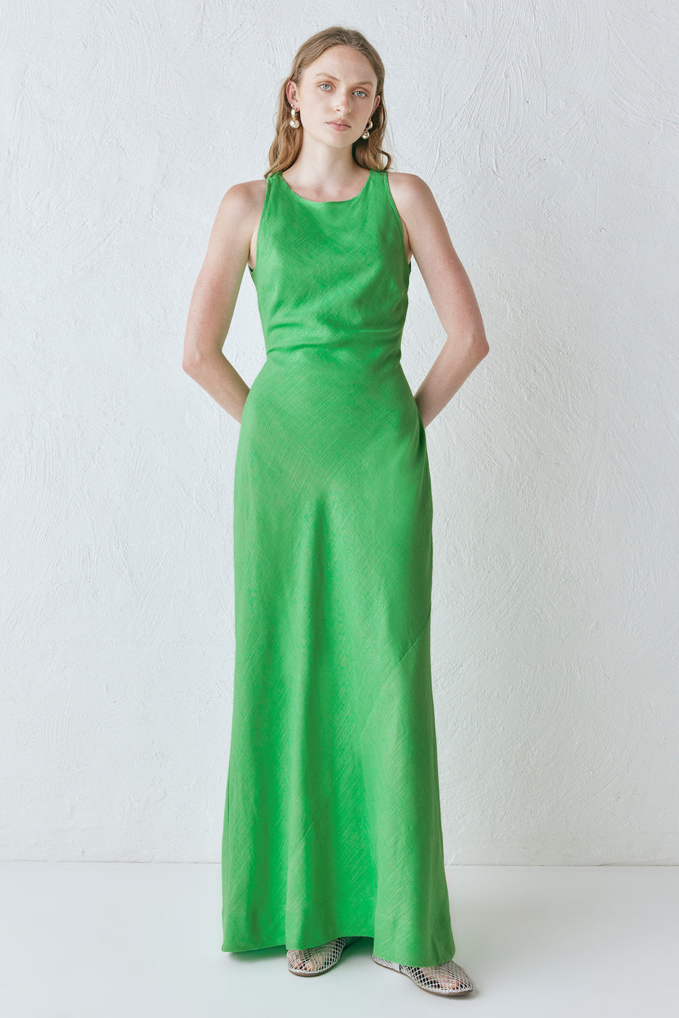 Venetta Maxi Dress Green VRG GRL Venetta Maxi Dress Green VRG GRL
