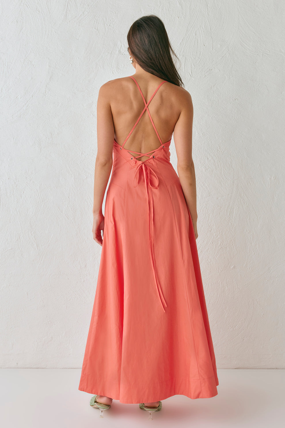 Stef Maxi Dress Coral – VRG GRL Stef Maxi Dress Coral – VRG GRL