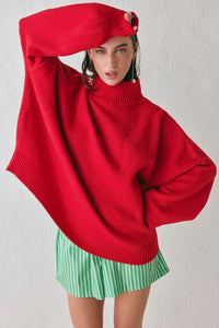 Yumi Knit Jumper Red