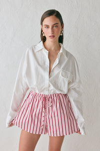 Annika Shorts Berry Stripe