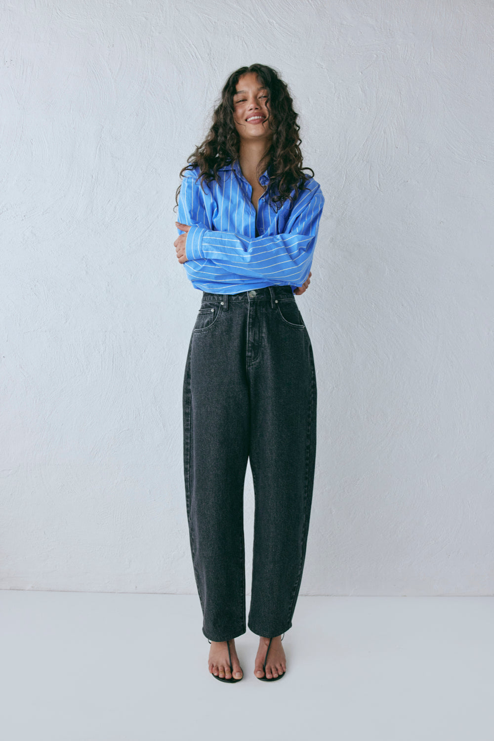 Lex Barrel Denim Jeans Washed Black - size:Natasha:AU 8 / US 4