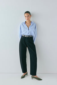 Lex Barrel Denim Jeans Black