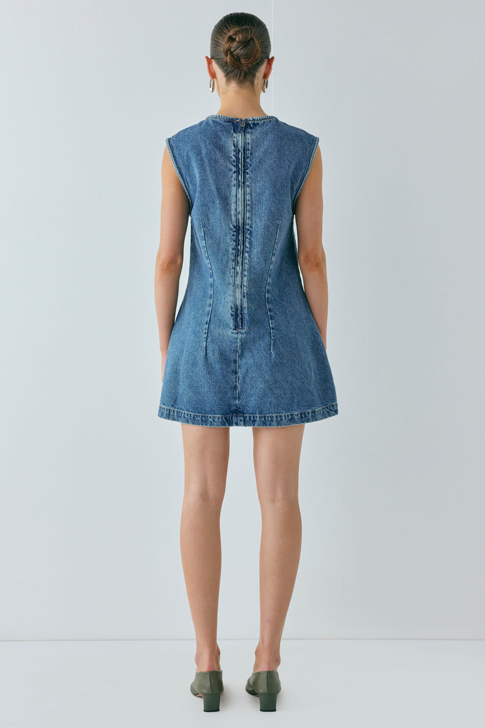 Lolita Denim Mini Dress Blue VRG GRL Lolita Denim Mini Dress Blue VRG GRL