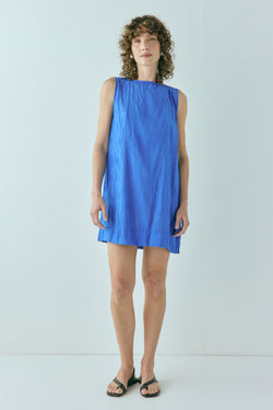 Aftersun Mini Dress Cobalt – VRG GRL