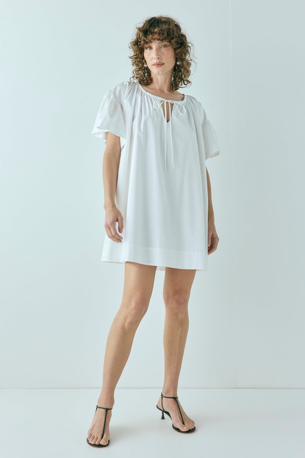 Quinn Smock Mini Dress White - size:Kelsey:AU 6 / US 2 