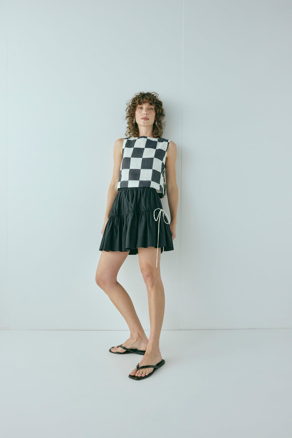 Vada Mini Skirt Black