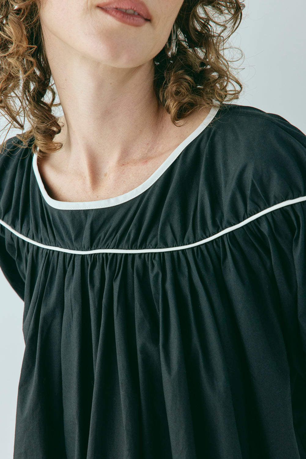 Leila Smock Mini Dress Black