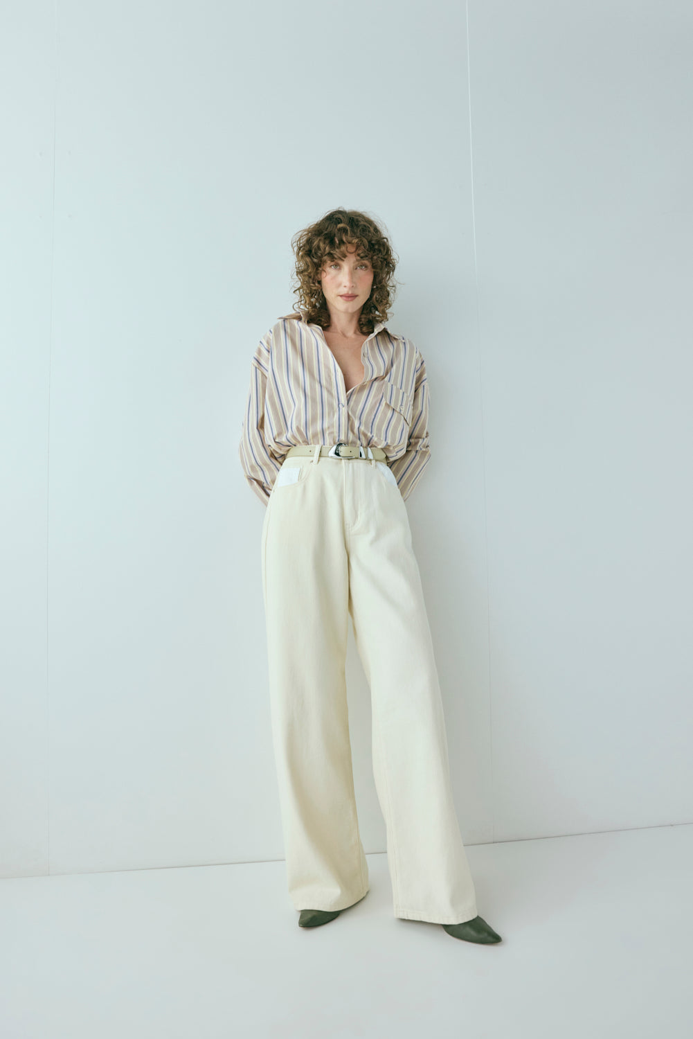 June Shirt Butter Stripe