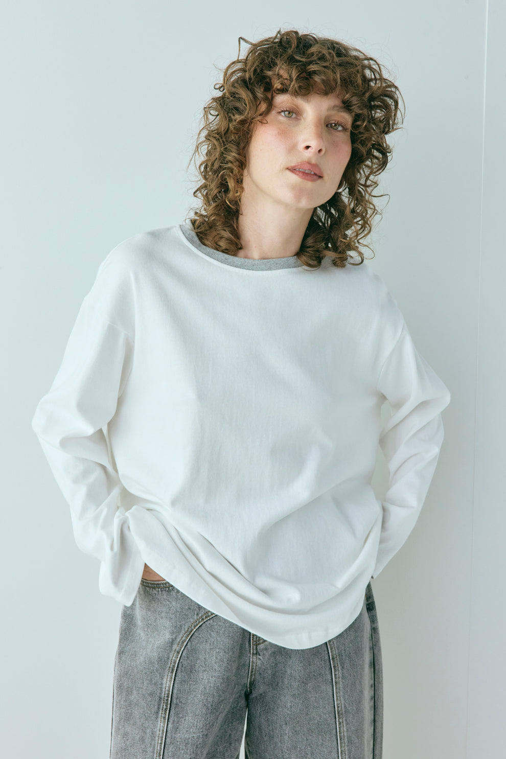 Willow Long Sleeve Tee White