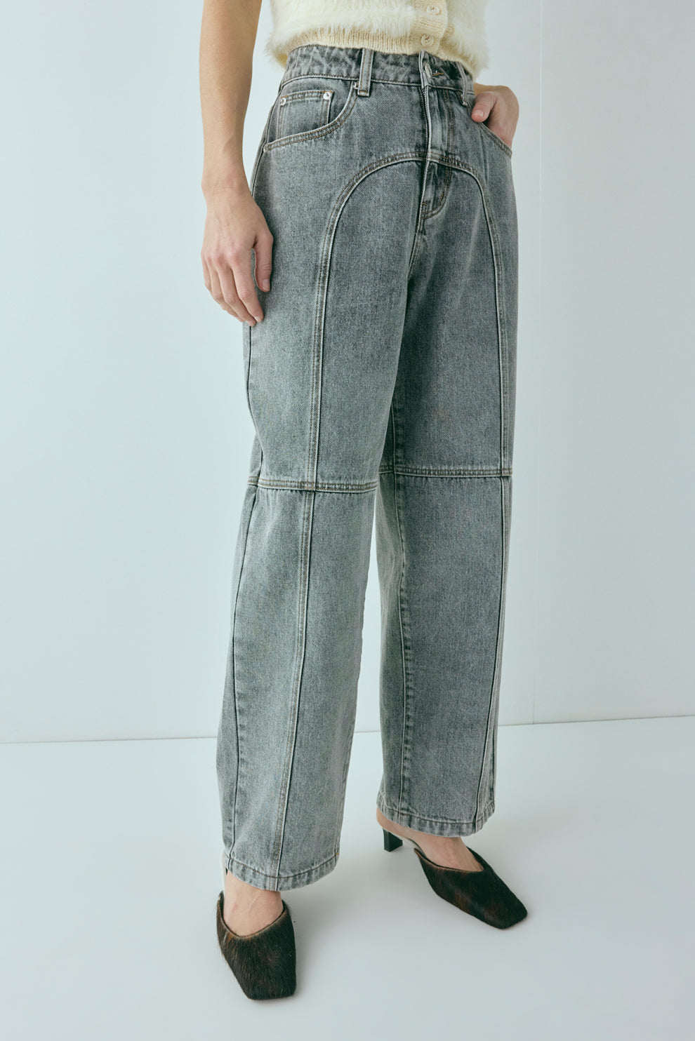 Zora Denim Jeans Washed Grey