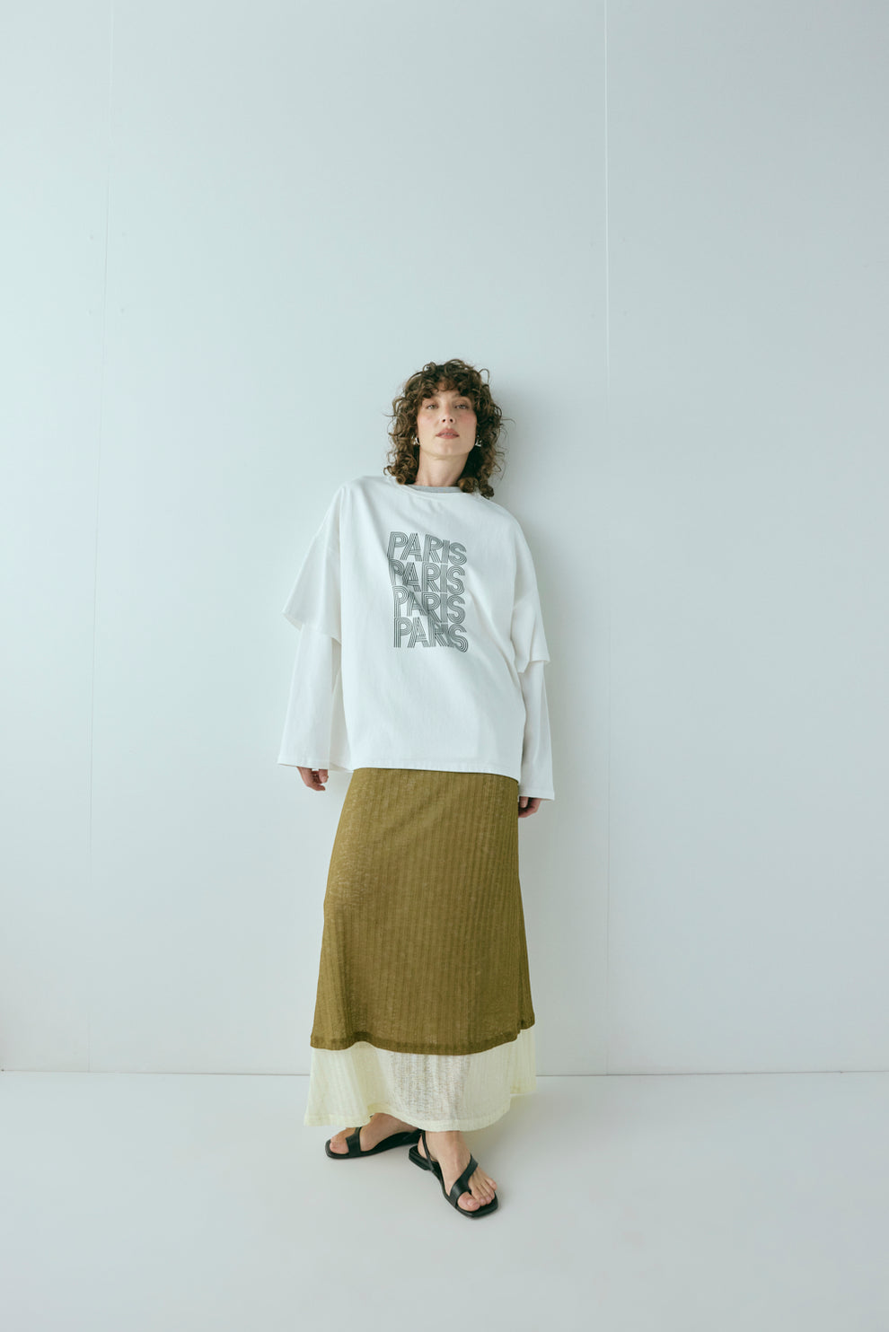 Jil Maxi Skirt Khaki