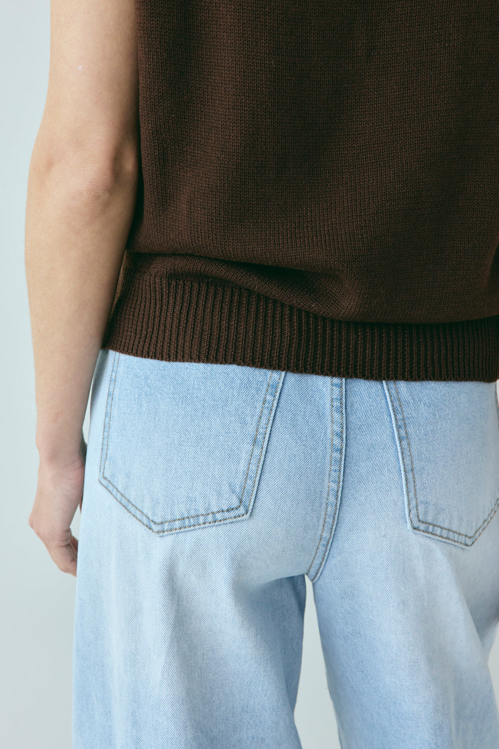 Hadley Knit Vest Chocolate