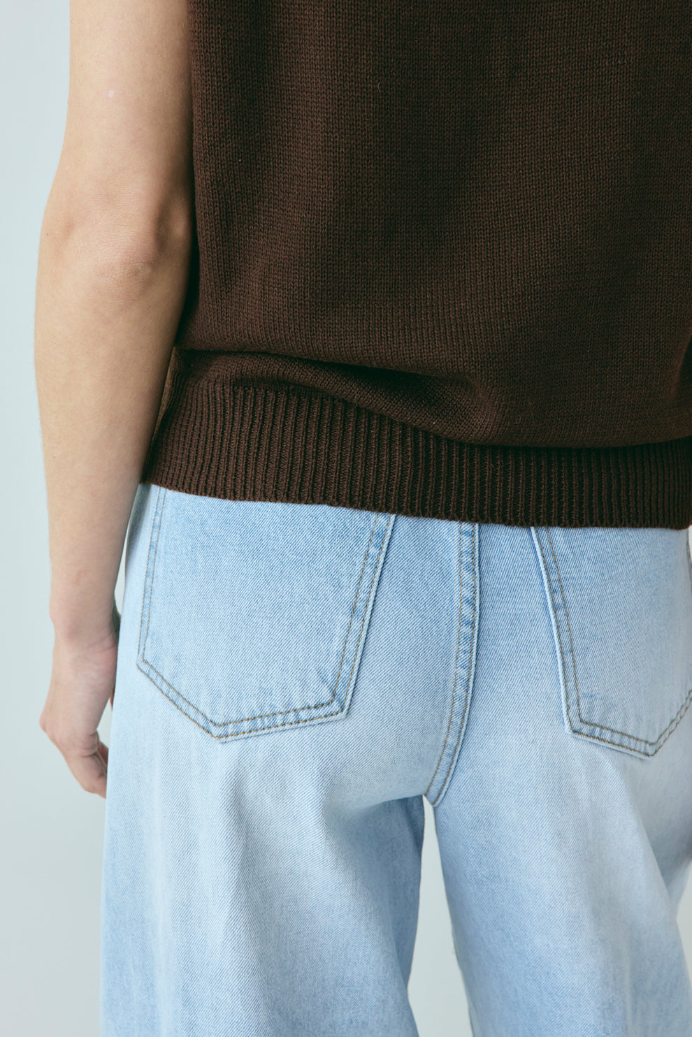 Hadley Knit Vest Chocolate