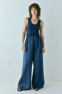 Raya Linen Pants Navy - size:Kelsey:AU 6 / US 2 