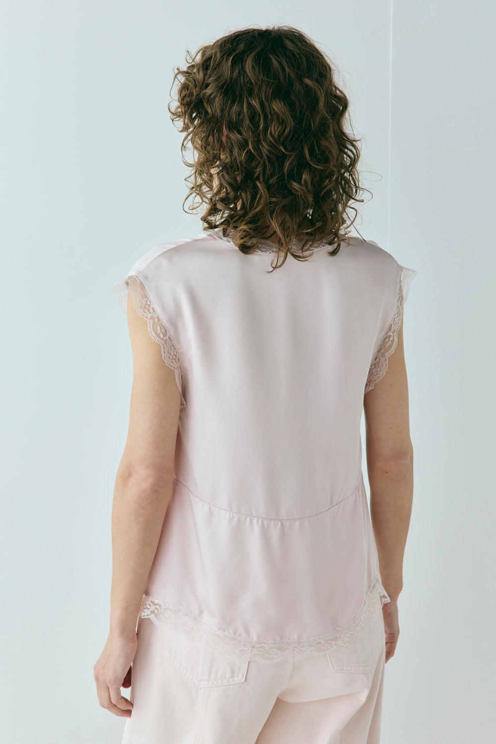 Flores Satin Top Musk