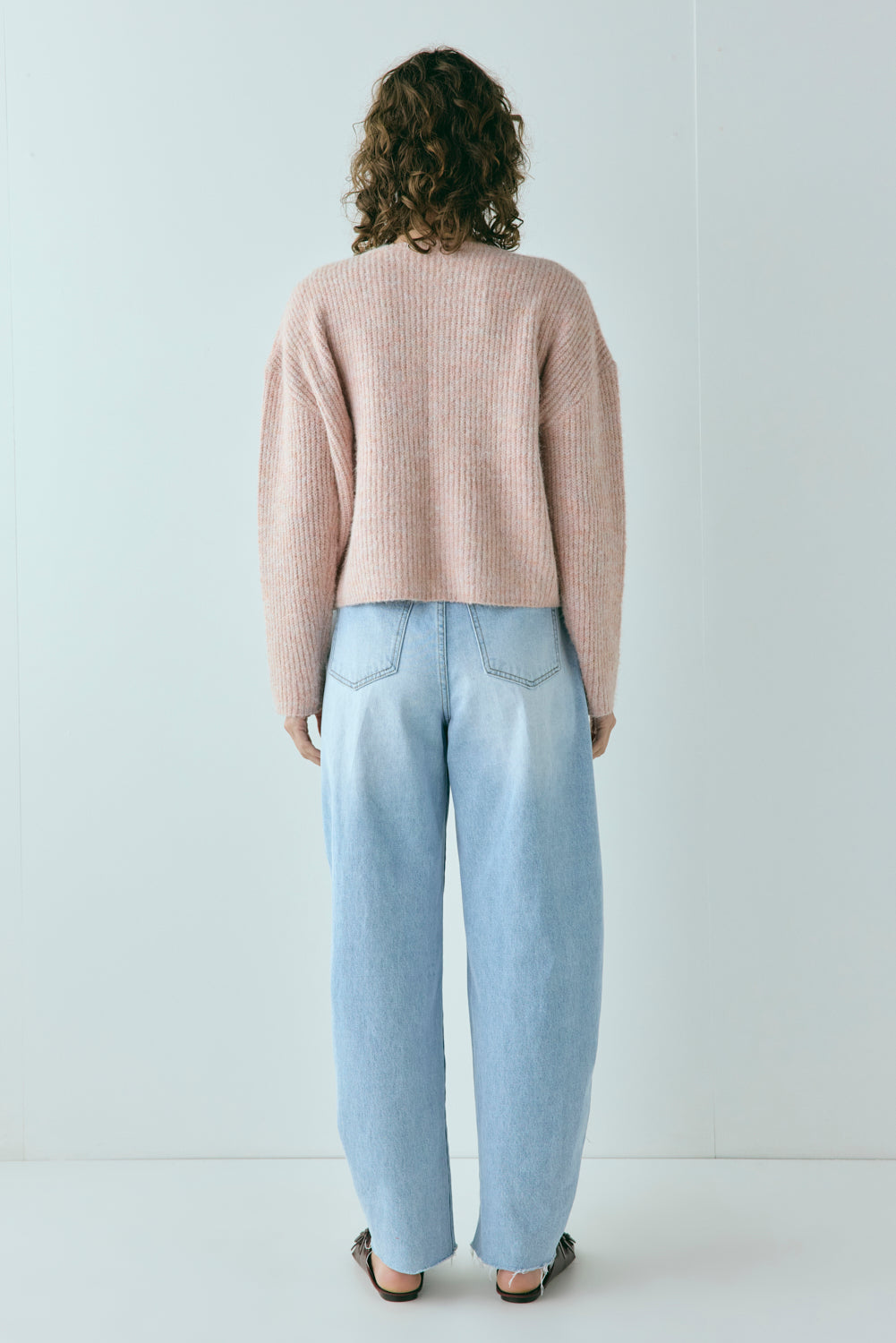 Sefa Knit Cardigan Baby Pink Marle