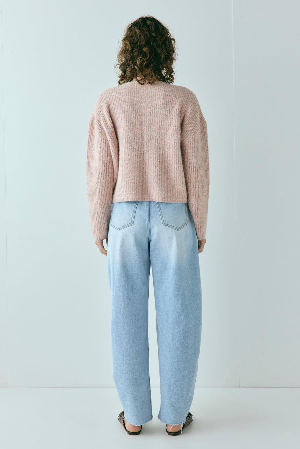 Sefa Knit Cardigan Baby Pink Marle