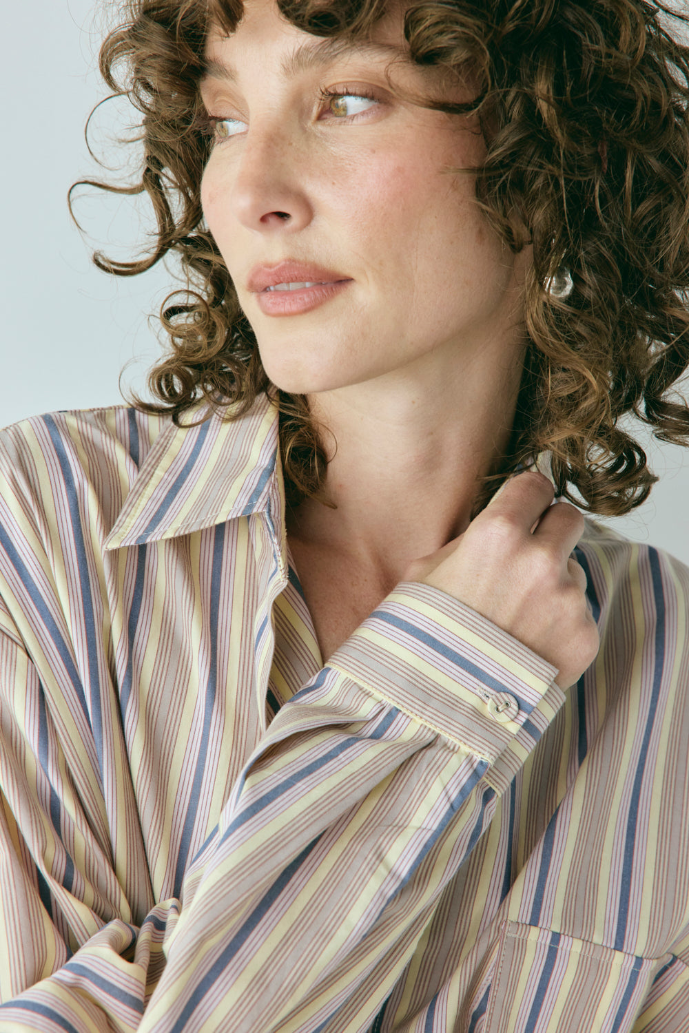 June Shirt Butter Stripe