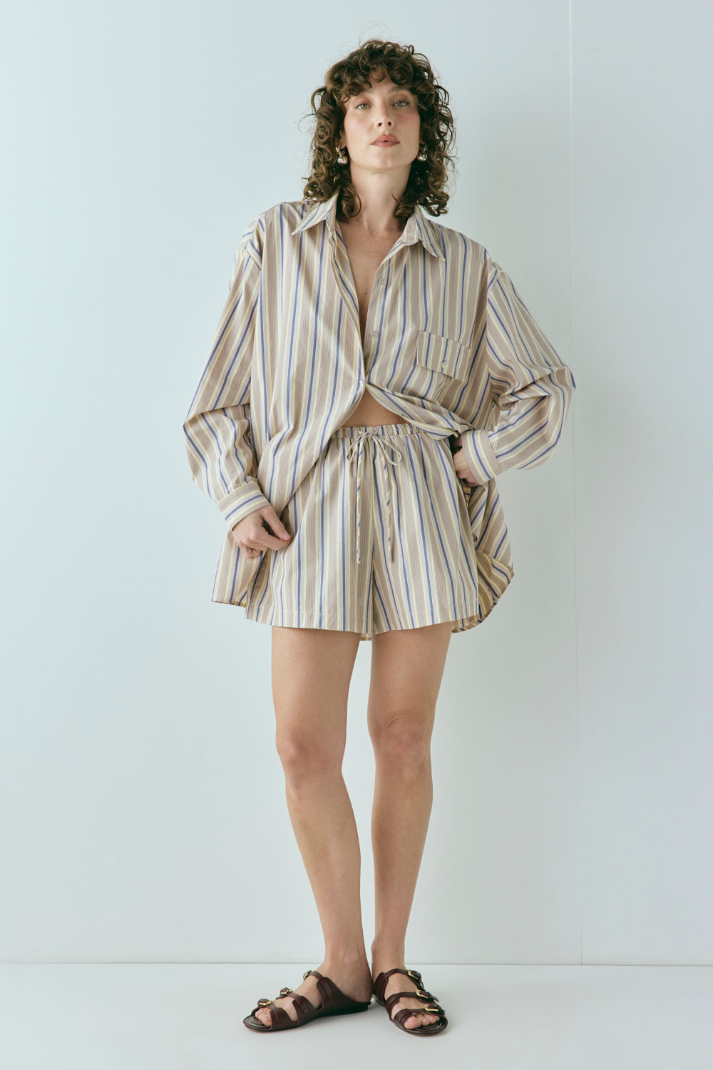 Annika Shorts Butter Stripe - size:Kelsey:AU 6 / US 2 