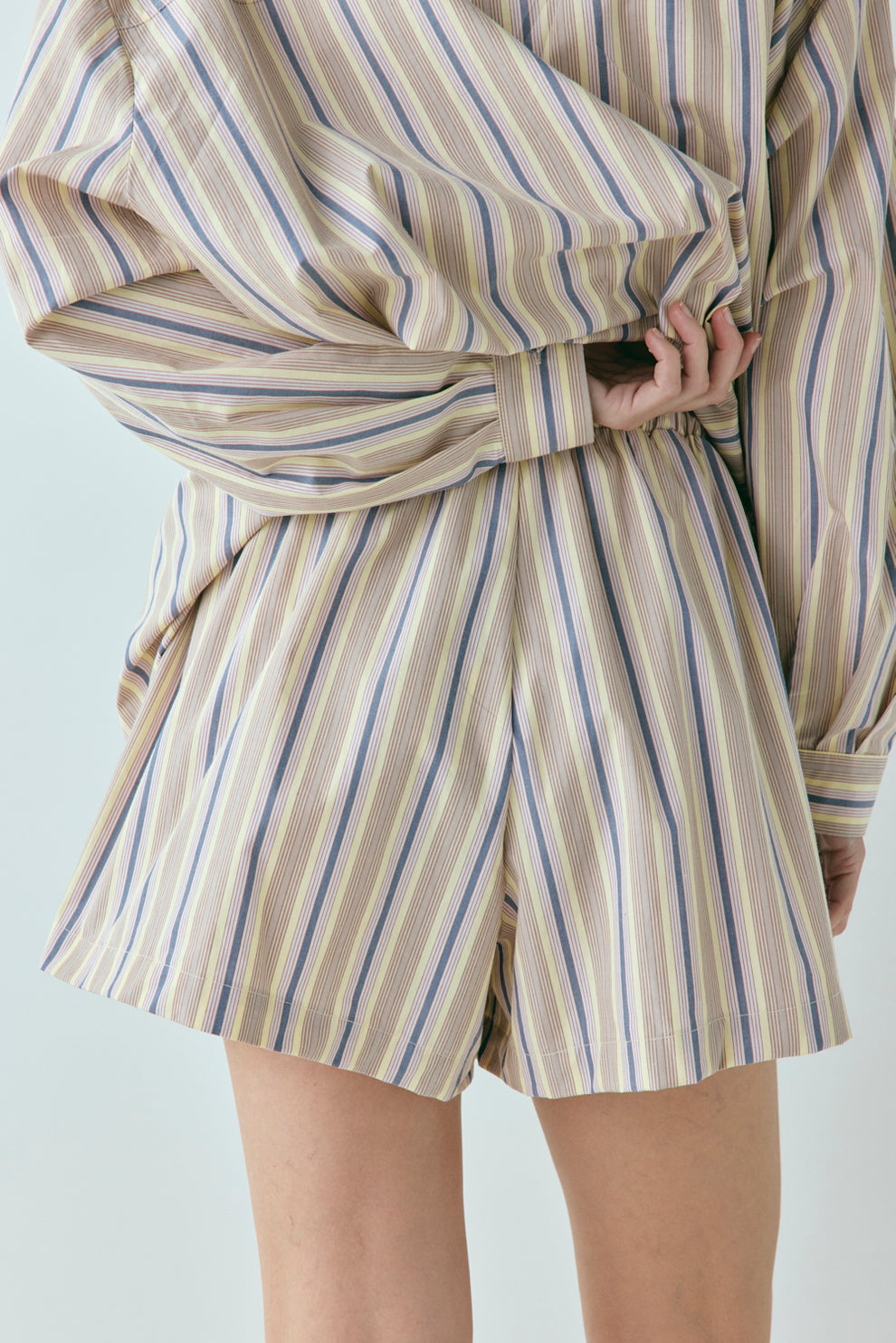 Annika Shorts Butter Stripe