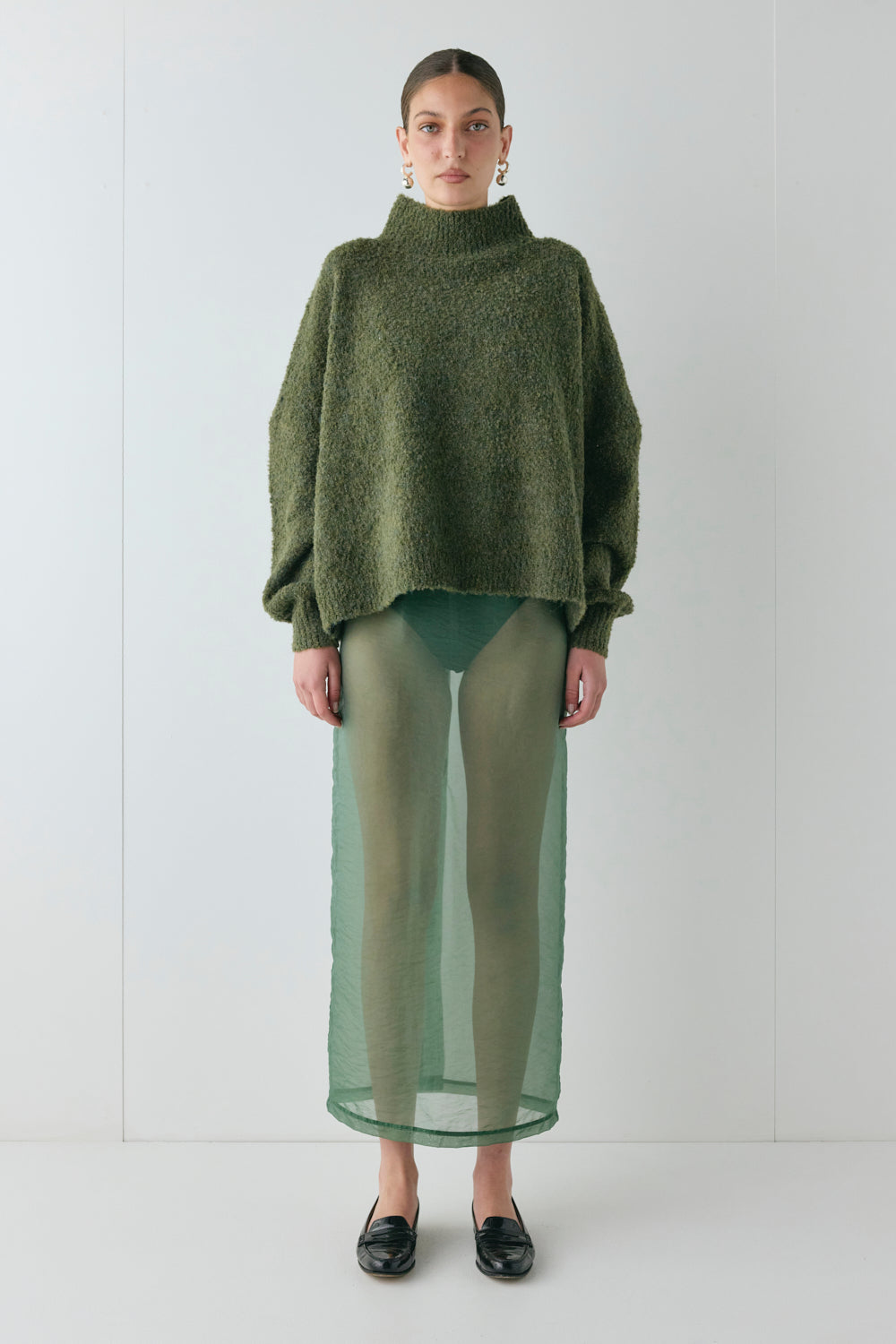 Yumi Knit Jumper Khaki