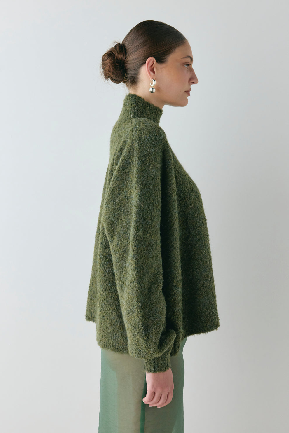 Yumi Knit Jumper Khaki