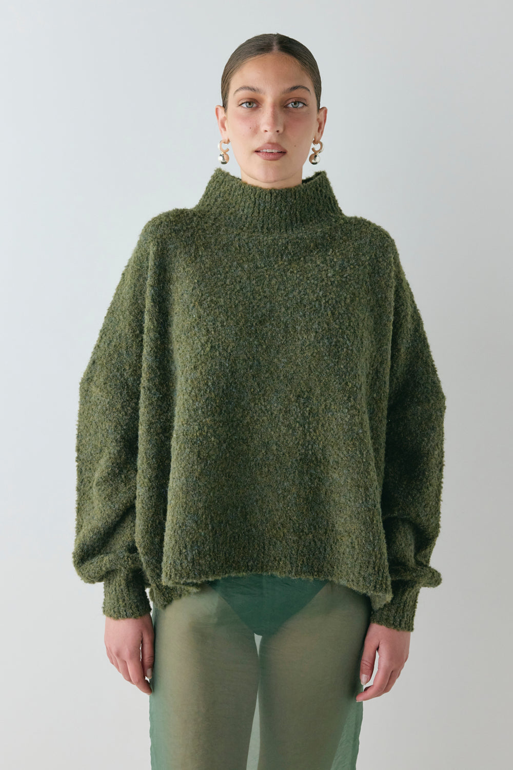 Yumi Knit Jumper Khaki