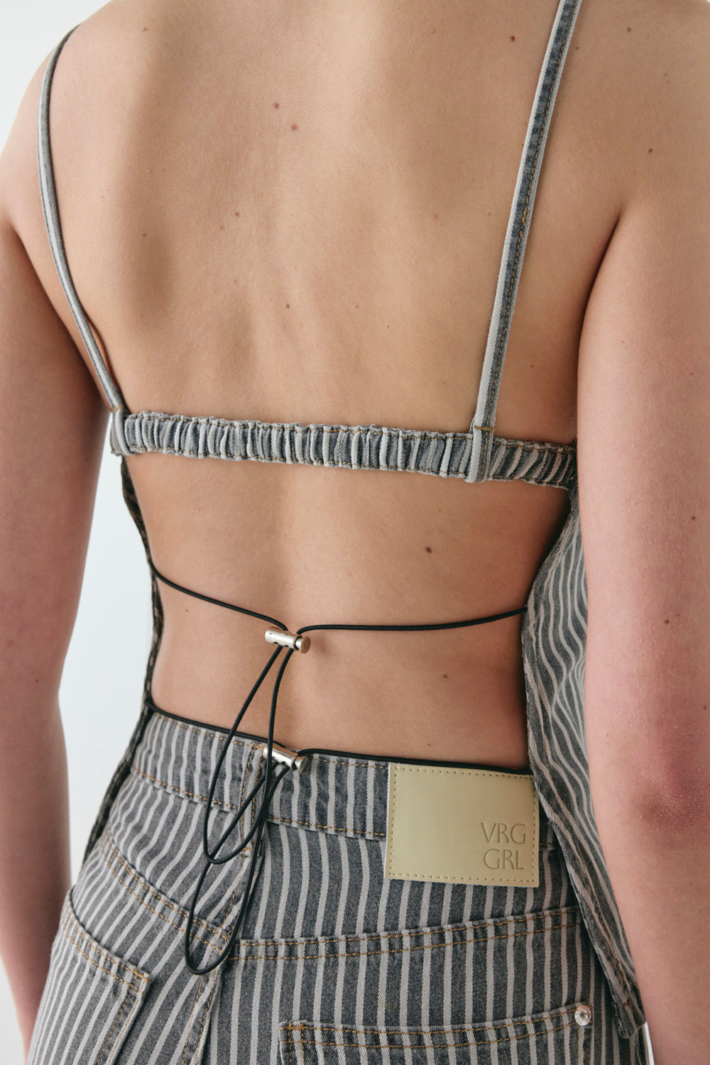 Tilda Denim Top Stripe