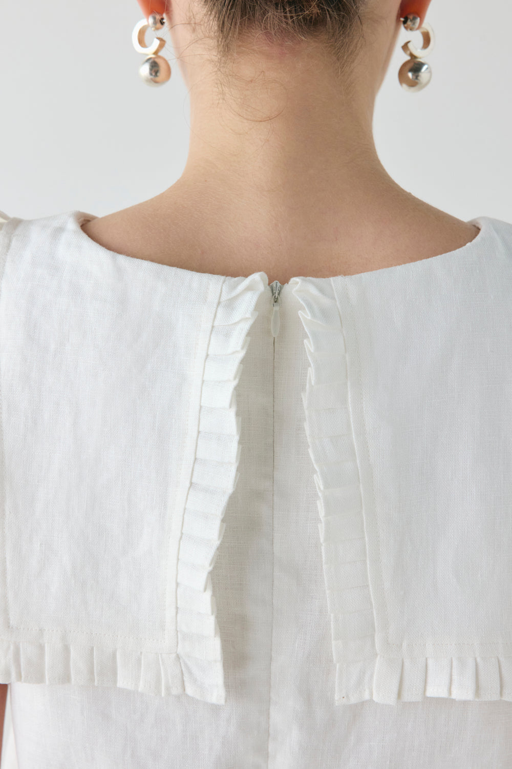 Agnes Linen Mini Dress White