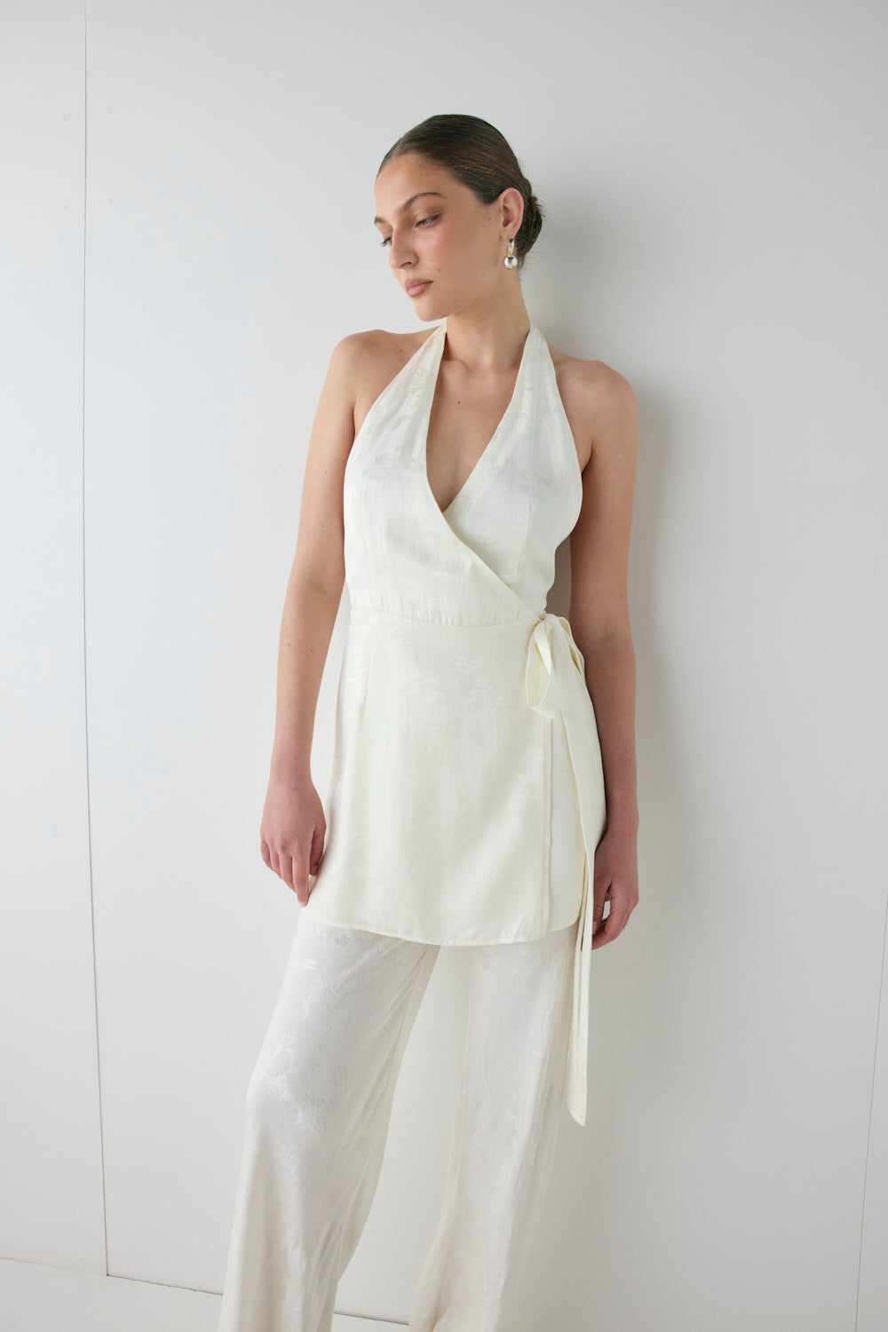 Lo Jacquard Mini Dress Cream