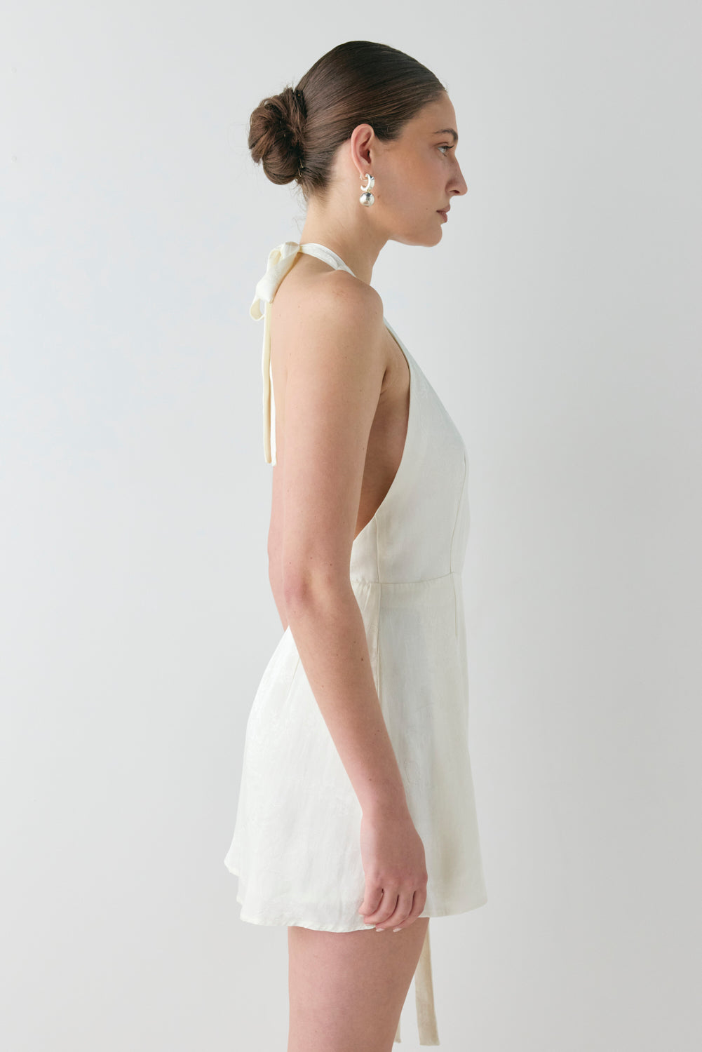 Lo Jacquard Mini Dress Cream