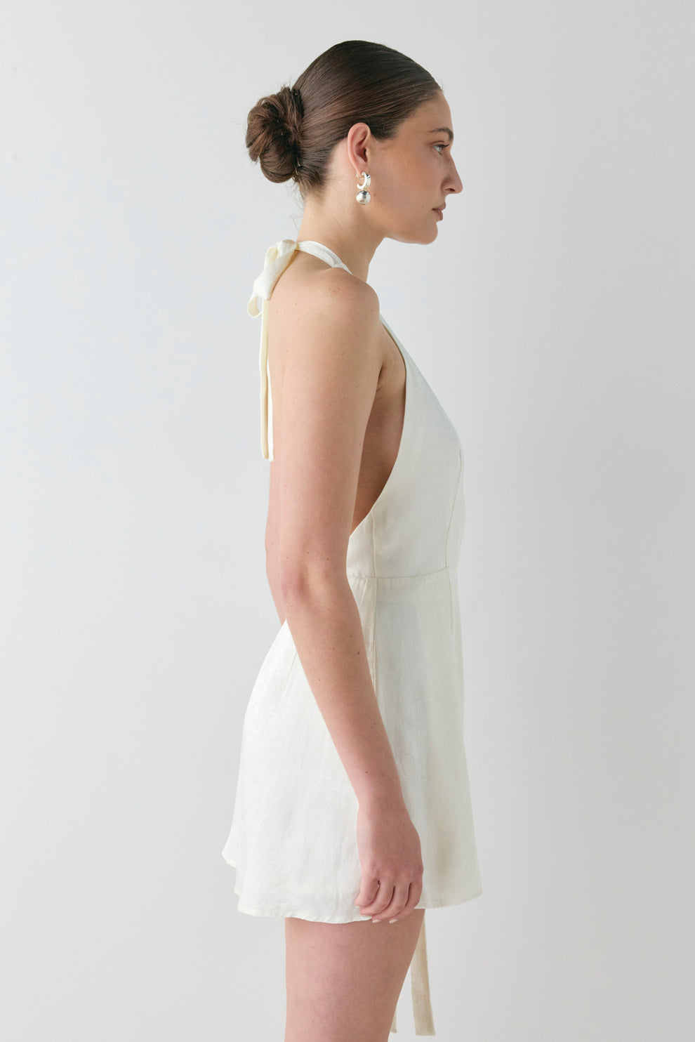 Lo Jacquard Mini Dress Cream