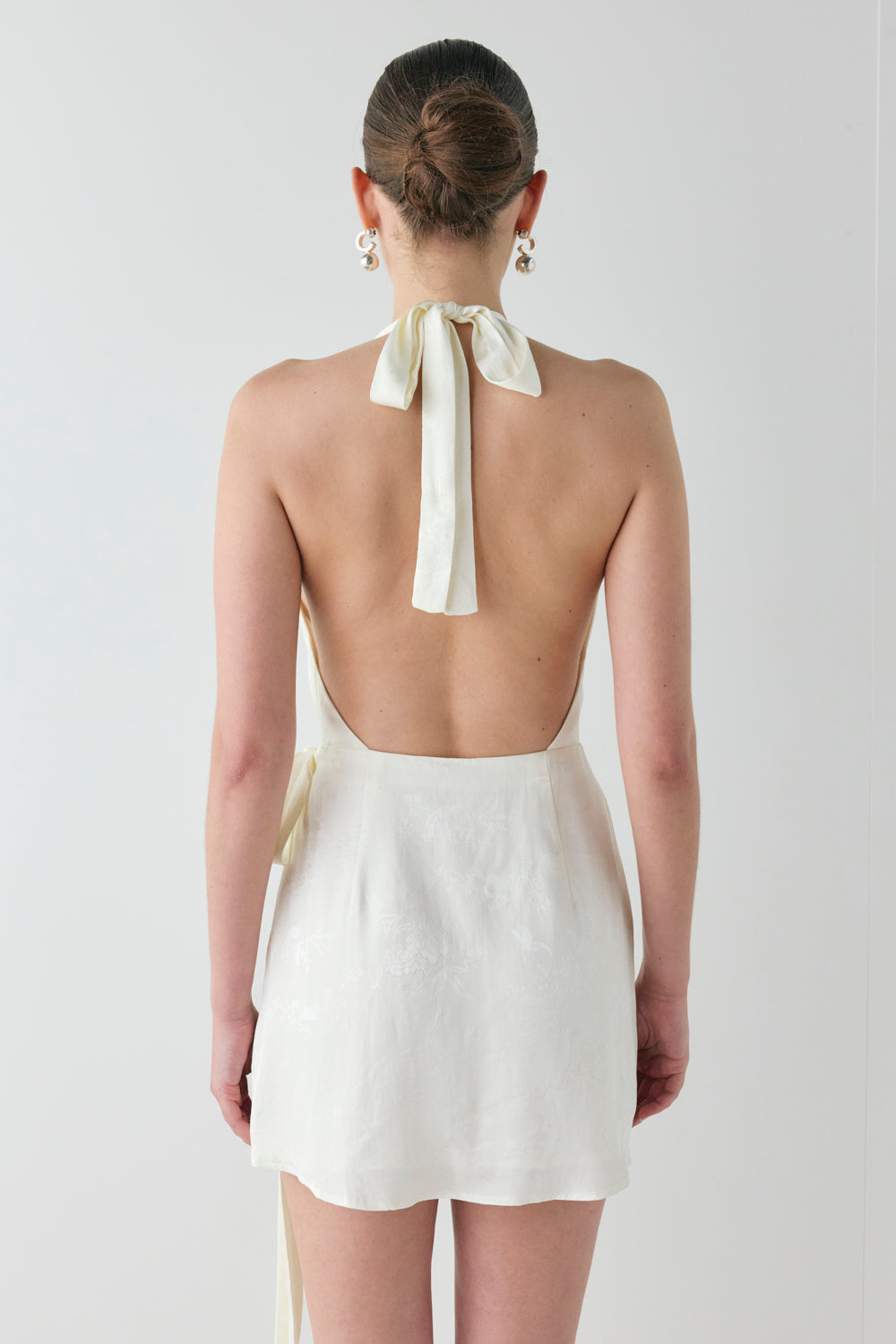 Lo Jacquard Mini Dress Cream