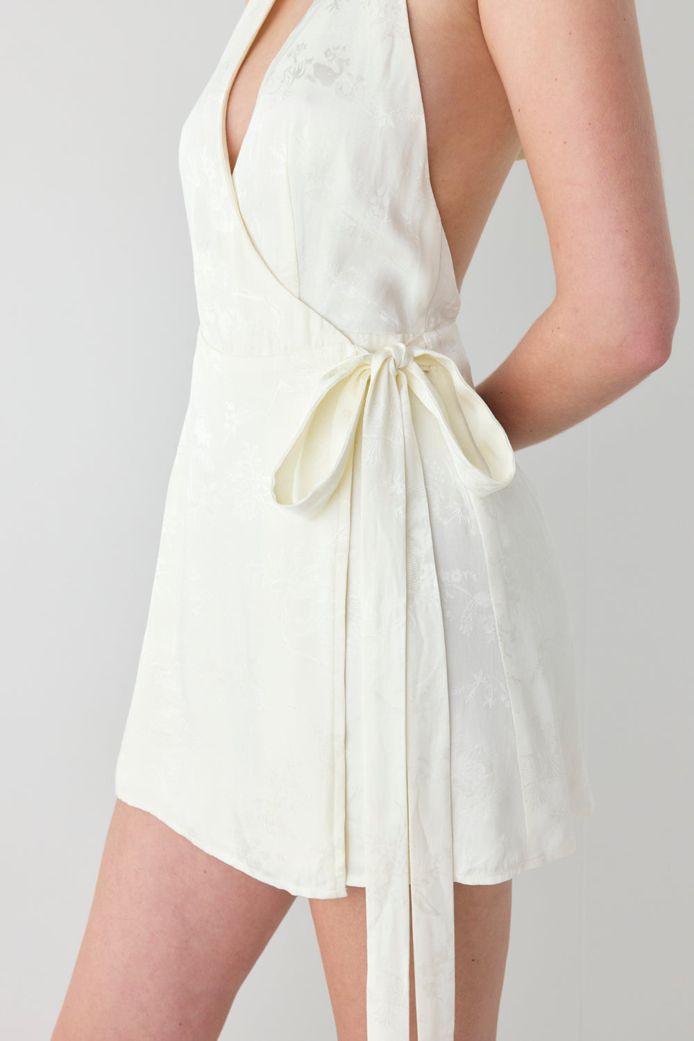 Lo Jacquard Mini Dress Cream