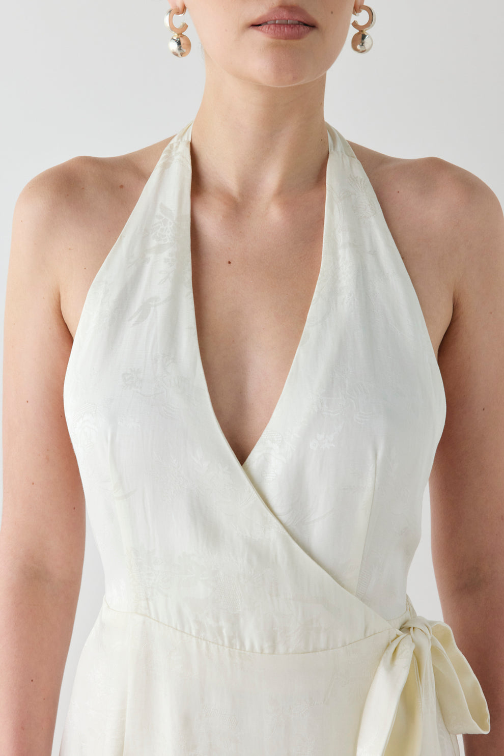 Lo Jacquard Mini Dress Cream