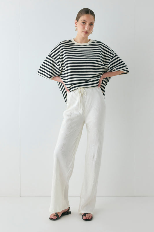 Josefin Jacquard Pants Cream - size:Kailee:AU 6 / US 2