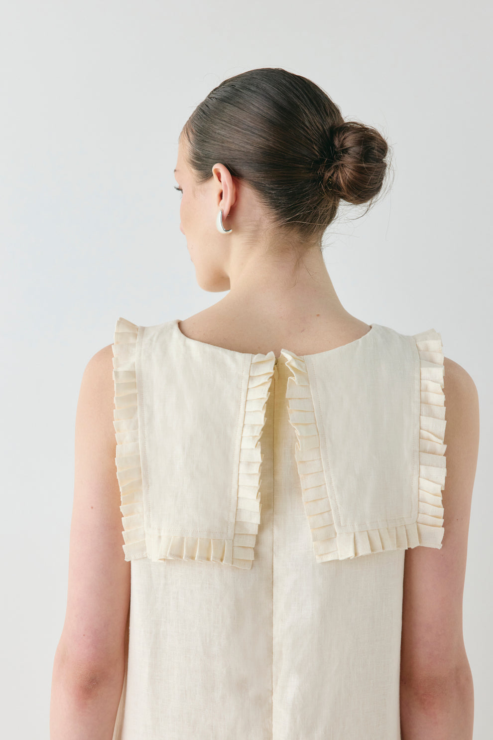 Maggie Linen Midi Dress Cream VRG GRL Maggie Linen Midi Dress Cream VRG GRL