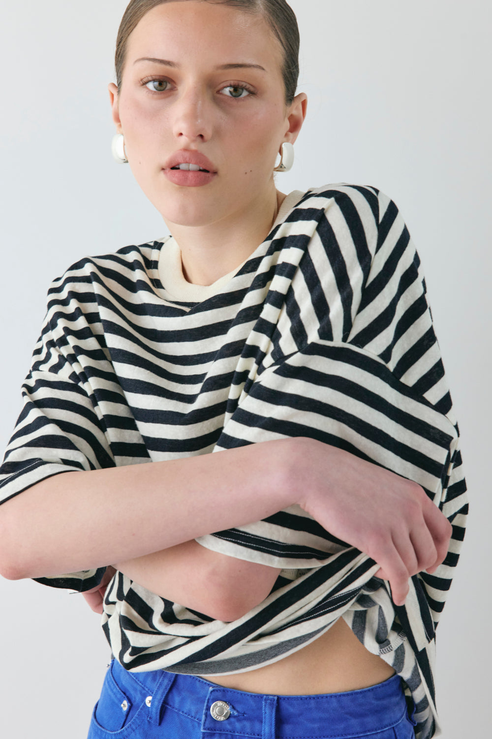 Willow Tee Black Stripe