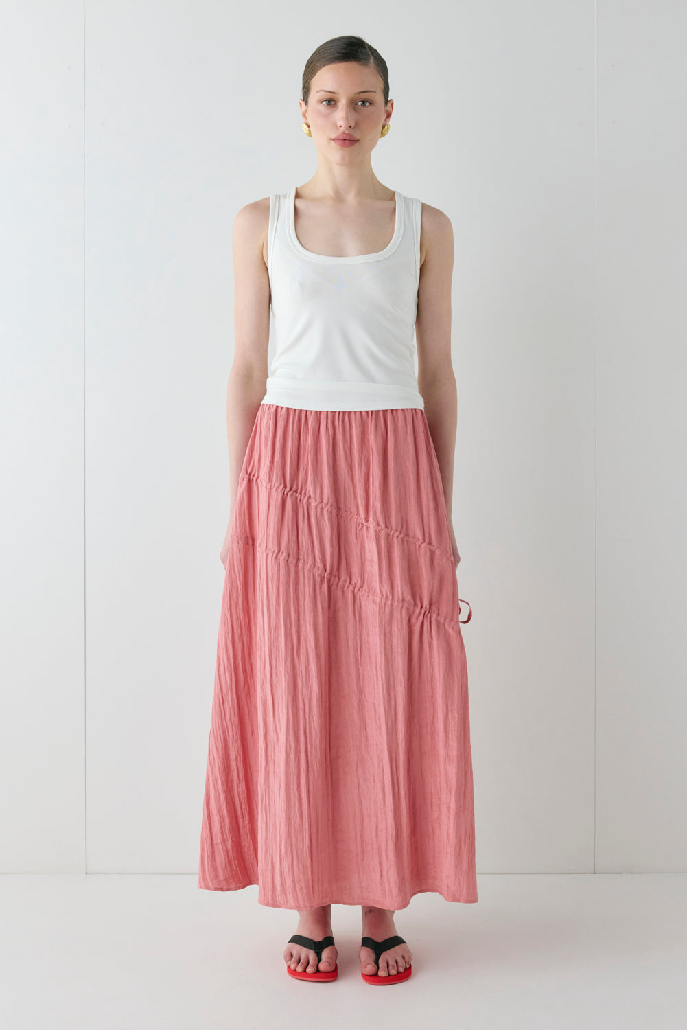 Elise Midi Skirt Pink - size:Sophia:AU 6 / US 2