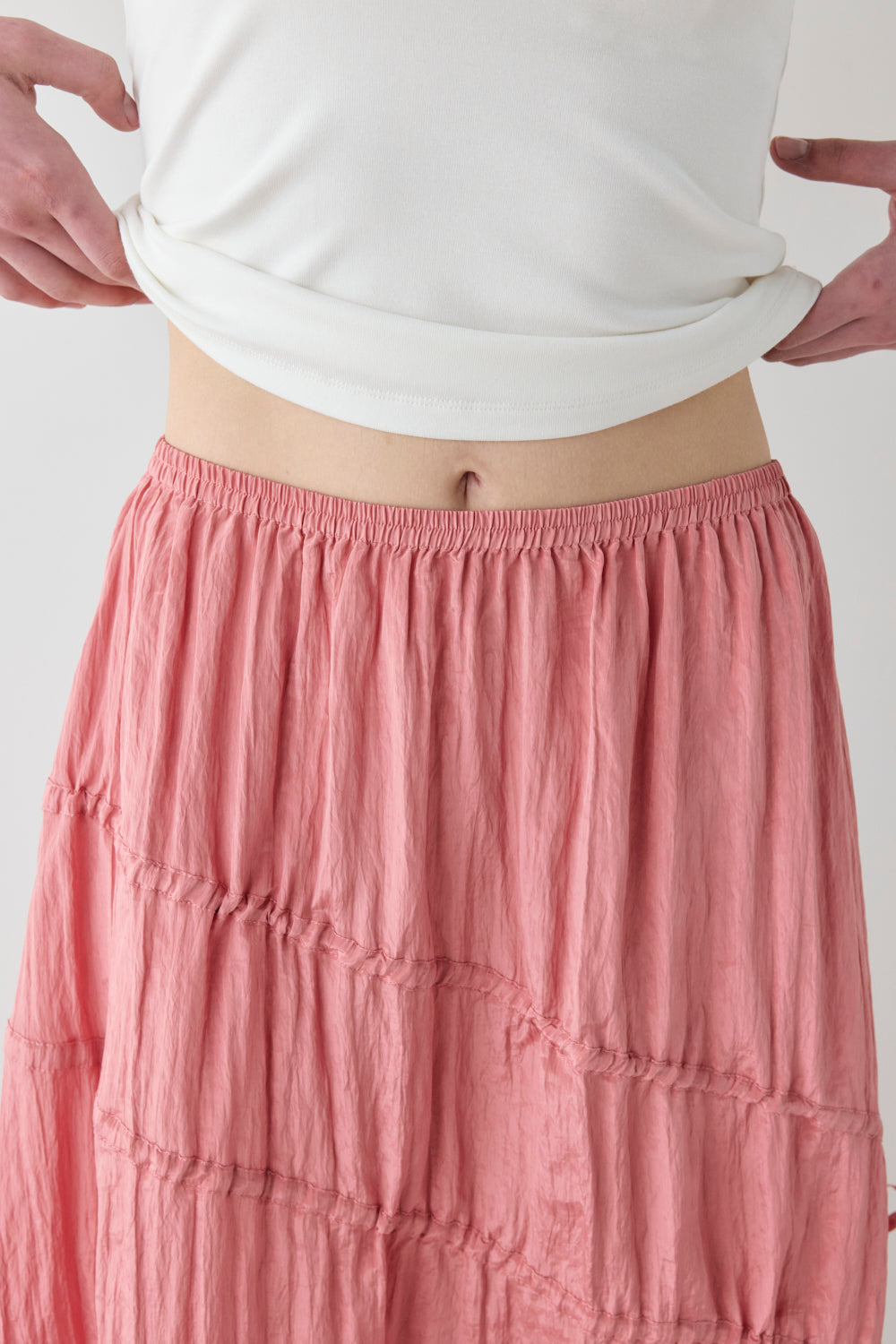 Elise Midi Skirt Pink