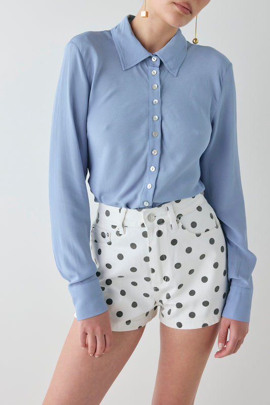 Mila Bias Shirt Sky - size:Sophia:AU 6 / US 2