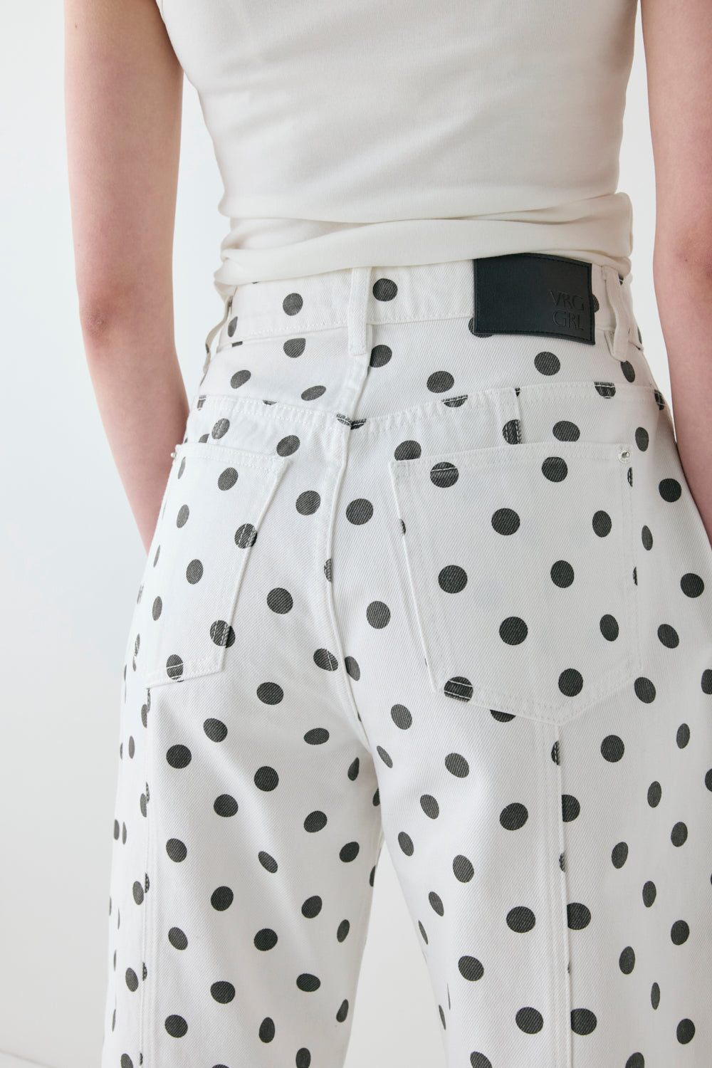 Lex Barrel Jeans Polka Dot