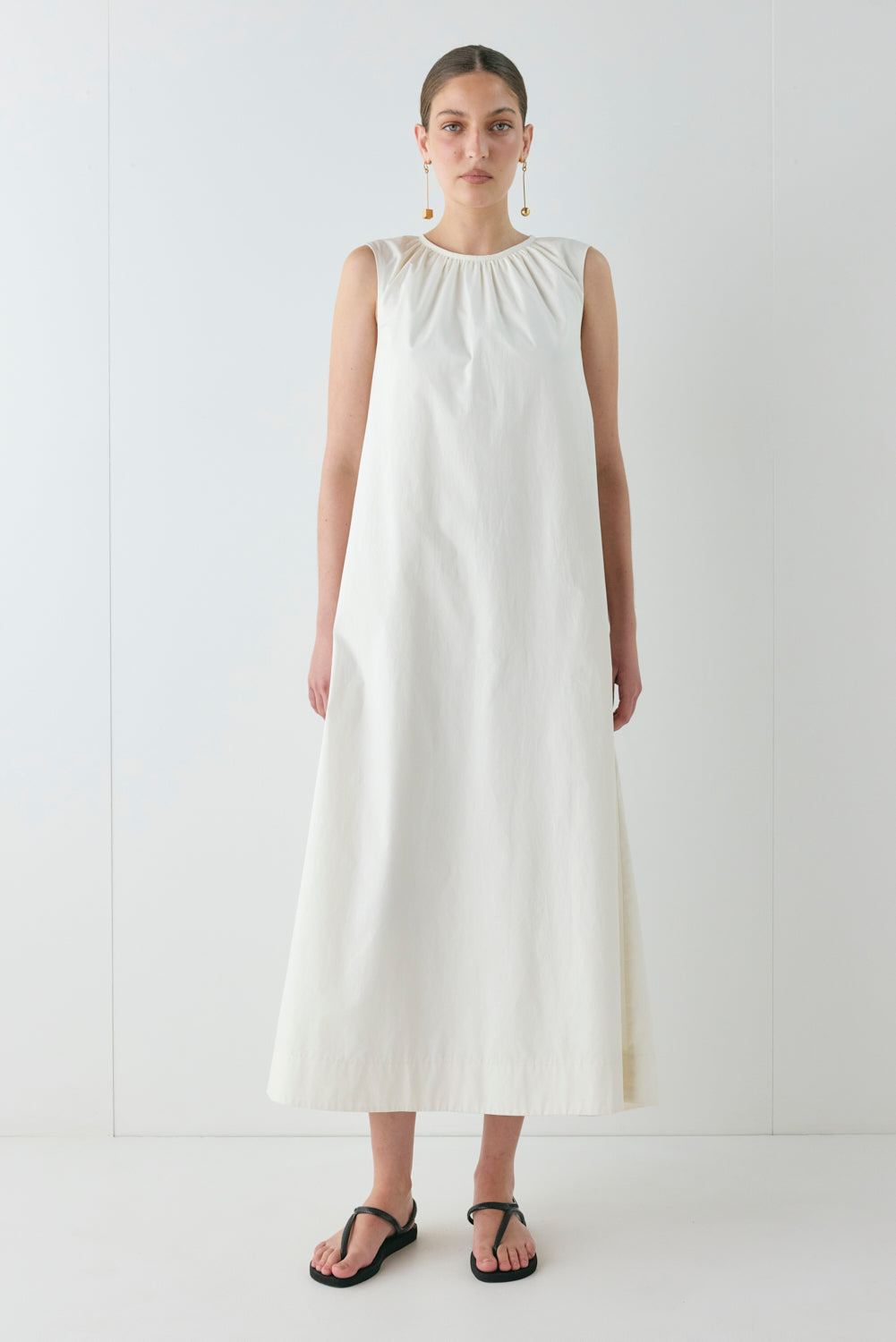 Ines Midi Dress Cream - size:Kailee:AU 6 / US 2