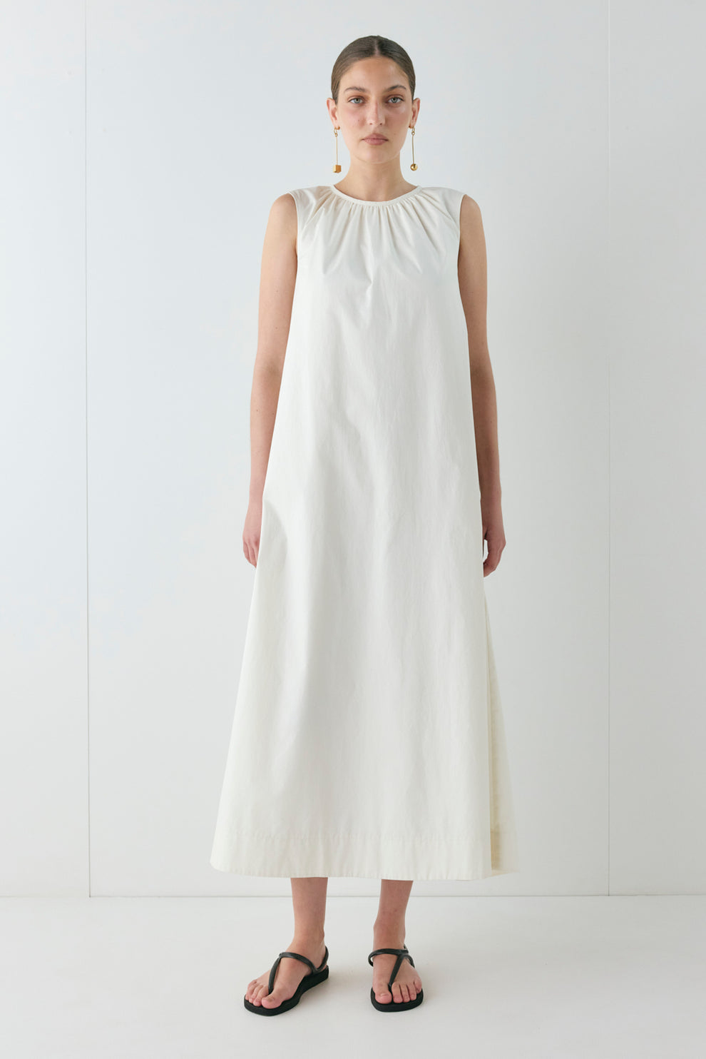 Ines Midi Dress Cream - size:Kailee:AU 6 / US 2