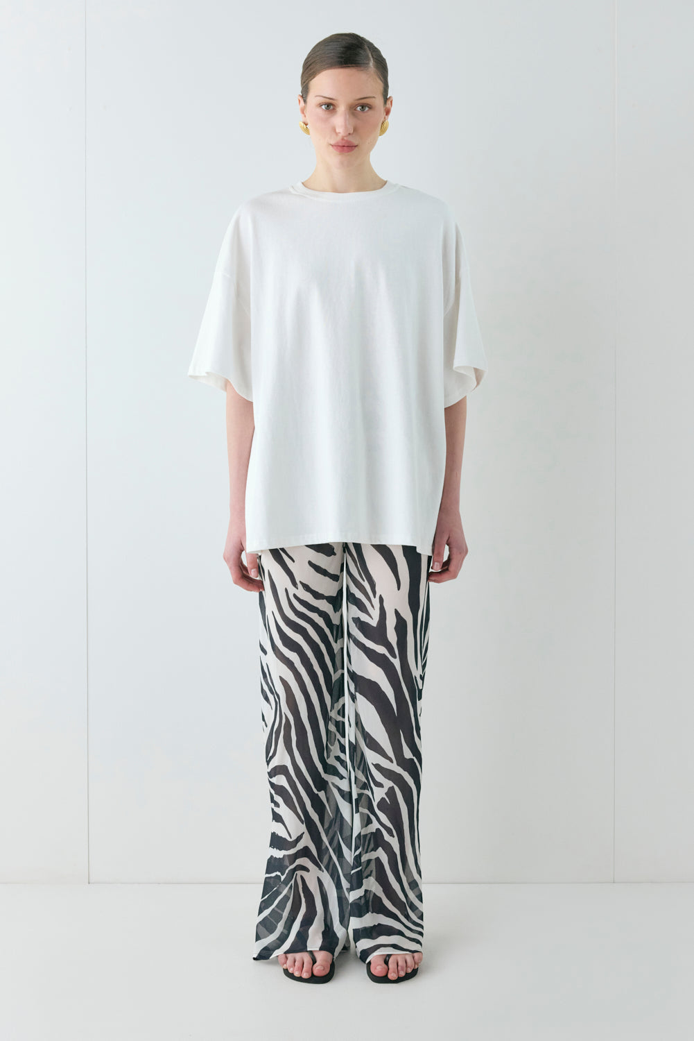 Remi Sheer Pants Zebra - size:Sophia:AU 6 / US 2