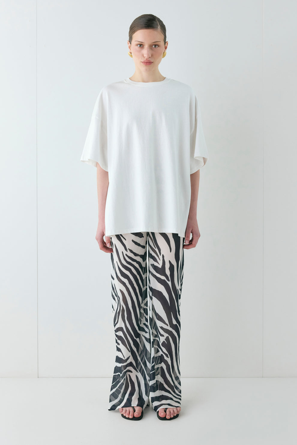 Remi Sheer Pants Zebra - size:Sophia:AU 6 / US 2