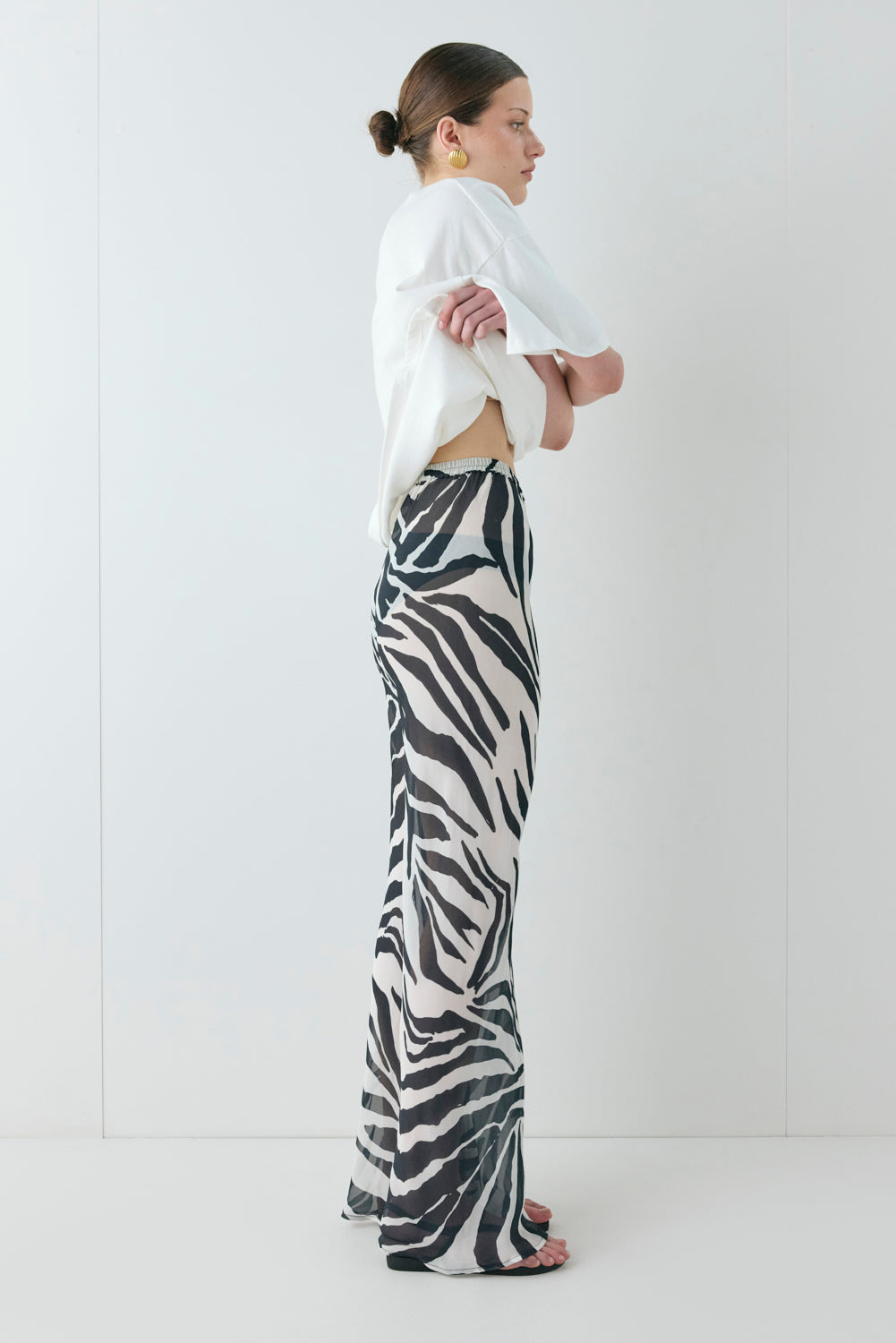 Remi Sheer Pants Zebra