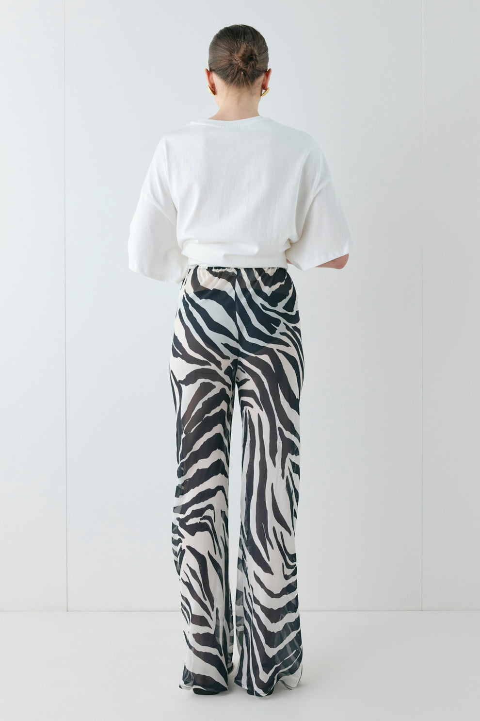Remi Sheer Pants Zebra