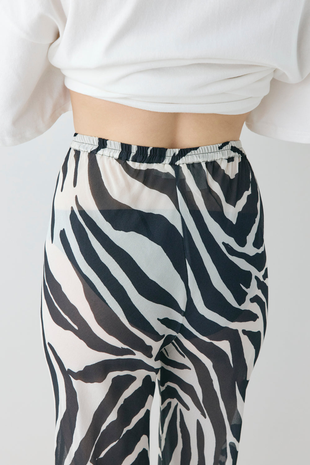 Remi Sheer Pants Zebra