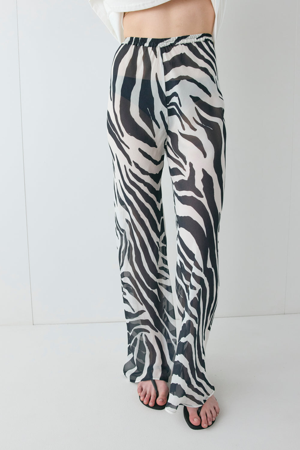 Remi Sheer Pants Zebra